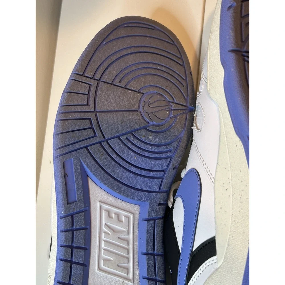 Nike Full Force Low FB1362-100 Men's Size 11 White Black Blue Polar - Picture 12 of 13